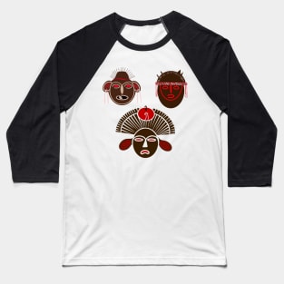 Mayan Masks Baseball T-Shirt